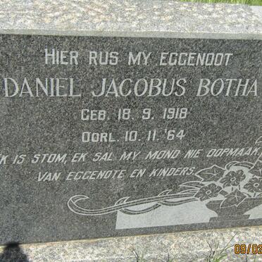 BOTHA Daniel Jacobus 1918-1964