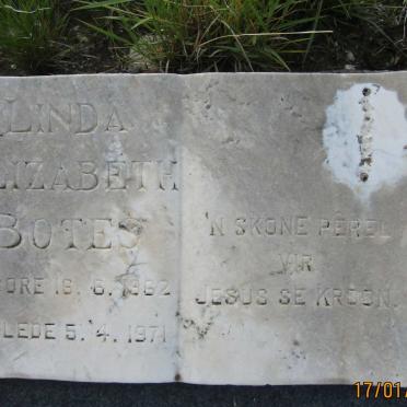 BOTES Linda Elizabeth 1962-1971
