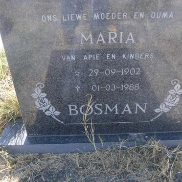 BOSMAN Maria 1902-1988