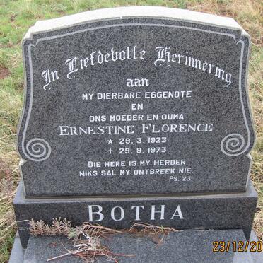 BOTHA Ernestine Florence 1923-1973