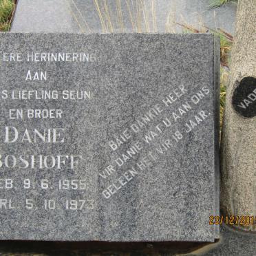 BOSHOFF Danie 1955-1973