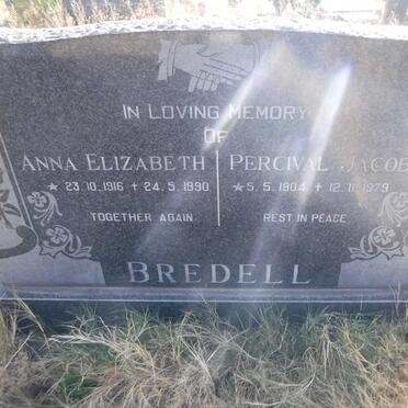 BREDELL Percival Jacob 1904-1979 &amp; Anna Elizabeth 1916-1990