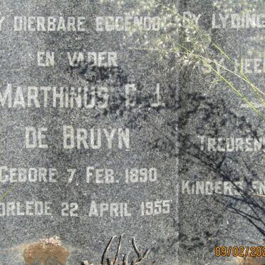 BRUYN Marthinus C.J., de 1890-1955