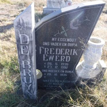 BRUYN Frederik Ewerd, de 1935-1992