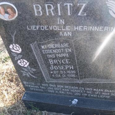 BRITZ Bryce Joseph 1935-1996