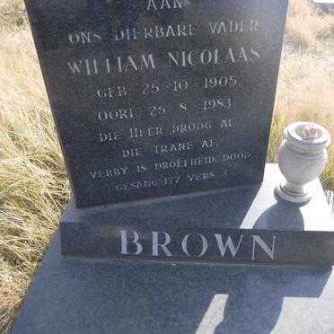 BROWN William Nicolaas 1905-1983