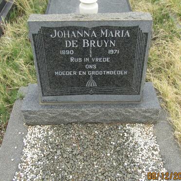 BRUYN Johanna Maria, de 1890-1971