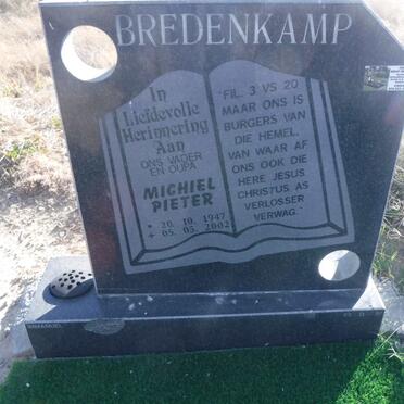 BREDENKAMP Michiel Pieter 1947-2002