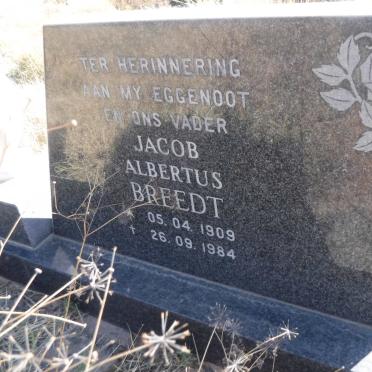 BREEDT Jacob Albertus 1909-1984 &amp; Martha Magdalena Jacoba 1915-