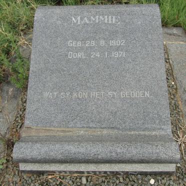 BRUYN Mammie, de 1902-1971