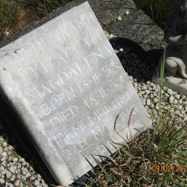 BREDENKAMP Elizabeth Magdalena 1953-1953