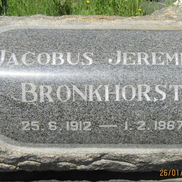 BRONKHORST Jacobus Jeremias 1912-1967