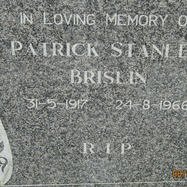 BRISLIN Patrick Stanley 1917-1966