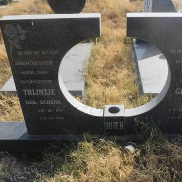 BUTER Gezinus 1914-1983 &amp; Trijntje SCHENK 1912-2001