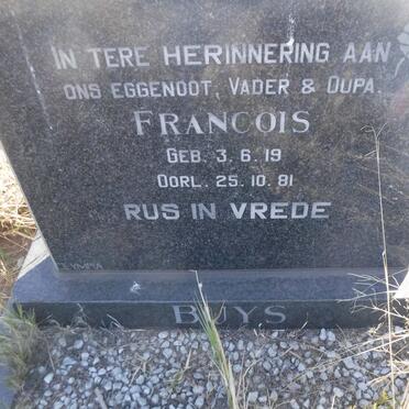 BUYS Francois 1919-1981