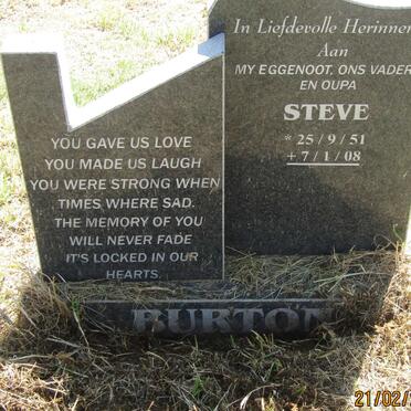 BURTON Steve 1951-2008