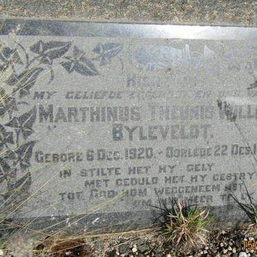 BYLEVELDT Marthinus Theunis Willem 1920-1957