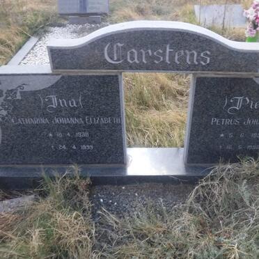 CARSTENS Petrus Johannes 1936-1990 &amp; Catharina Johanna Elizabeth 1936-1999