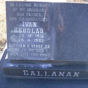 CALLANAN Ivan Douglas 1916-1982