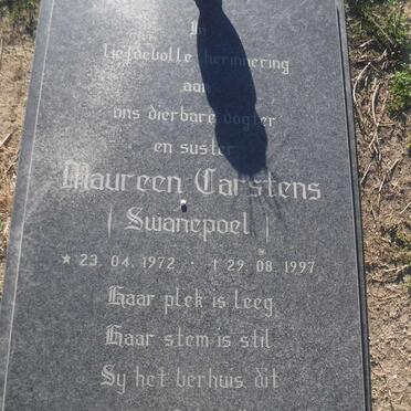 CARSTENS Maureen nee SWANEPOEL 1972-1997