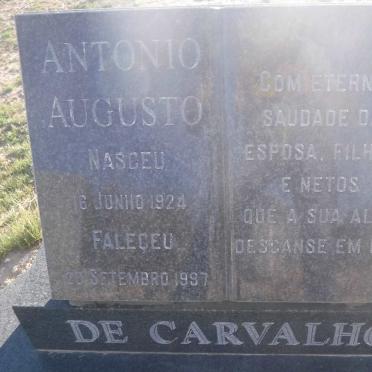 CARVALHO Antonio Augusto, de 1924-1997