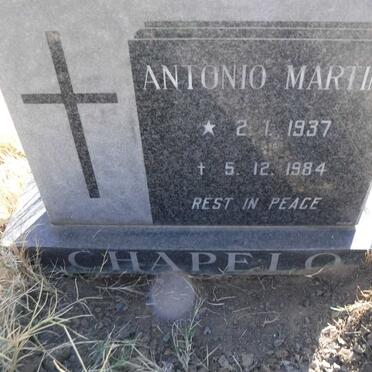 CHAPELO Antonio Martins 1937-1984