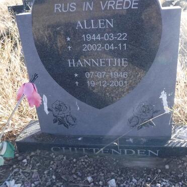 CHITTENDEN Allen 1944-2002 &amp; Hannetjie 1946-2001