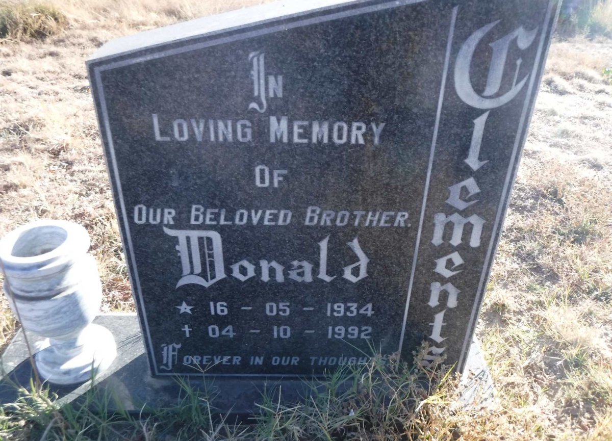 CLEMENTS Donald 1934-1992