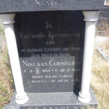 CLAASSEN Niklaas Cornelius 1954-1990