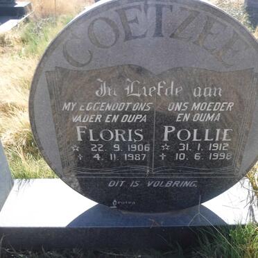 COETZEE Floris 1906-1987 &amp; Pollie 1912-1998