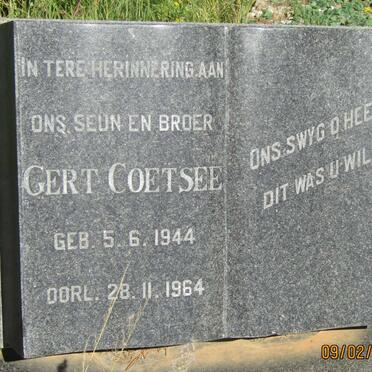 COETSEE Gert 1944-1964