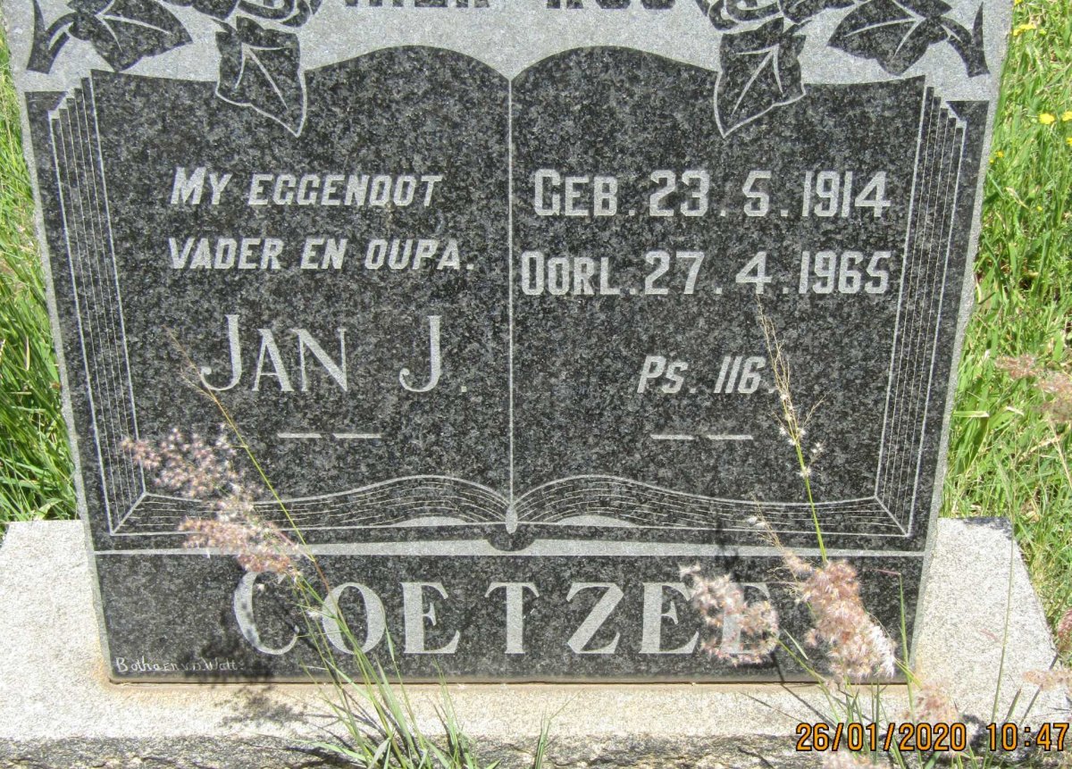 COETZEE Jan J. 1914-1965