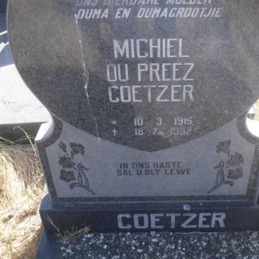 COETZER Michiel du Preez 1915-1992