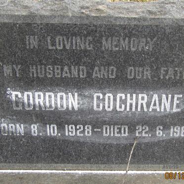 COCHRANE Gordon 1928-1969