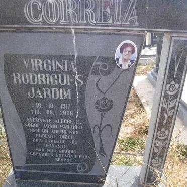 CORREIA Virginia Rodrigues Jardim 1917-2006