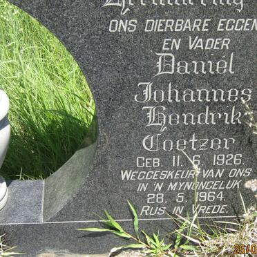 COETZER Daniel Johannes Hendrik 1926-1964