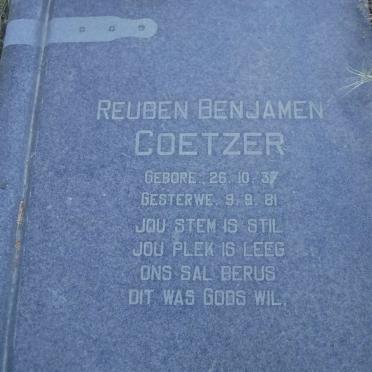 COETZER Reuben Benjamen 1937-1981