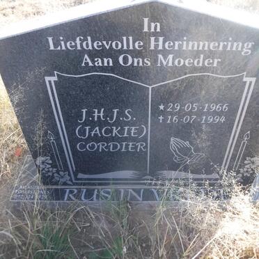 CORDIER J.H.J.S. 1966-1994