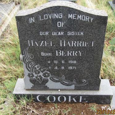 COOKE Hazel Harriet nee BERRY 1918-1971