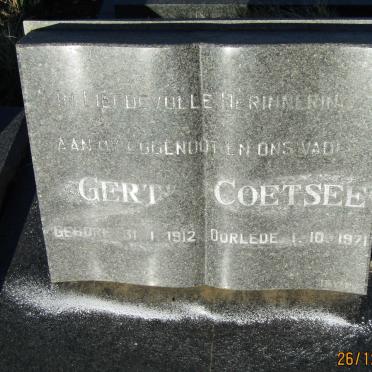 COETSEE Gert 1912-1971