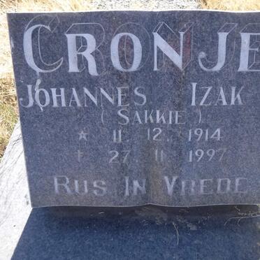 CRONJE Johannes Izak 1914-1997