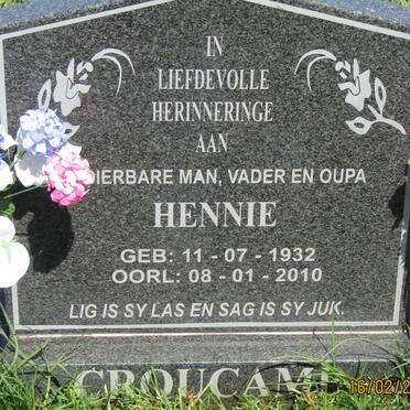 CROUCAMP Hennie 1932-2010