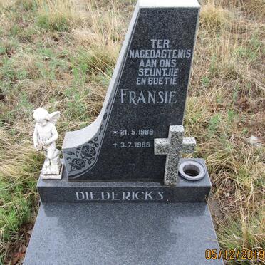 DIEDERICKS Fransie 1986-1986