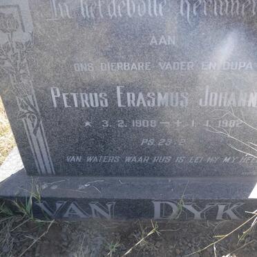 DYK Petrus Erasmus Johannes, van 1908-1982