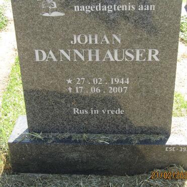 DANNHAUSER Johan 1944-2007