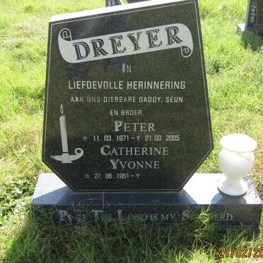 DREYER Peter 1971-2005 &amp; Catherine Yvonne 1951-