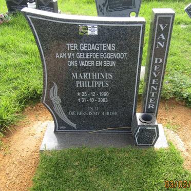 DEVENTER Marthinus Philippus, van 1960-2003