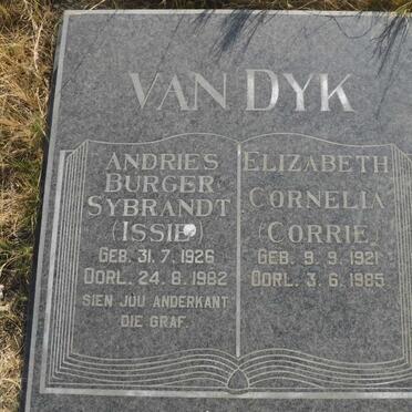 DYK Andries Burger Sybrandt, van 1926-1982 &amp; Elizabeth Cornelia 1921-1985