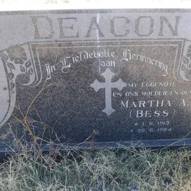 DEACON Martha A. 1915-1984