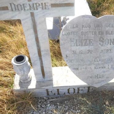 ELOFF Elize Sonja 1972-1987